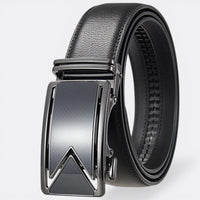 Ceinture Automatique Cuir Homme - Noir 105cm | Le monde de la ceinture