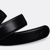 Ceinture Boucle Automatique Cuir Homme - Noir 110cm | Le monde de la ceinture