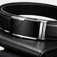 Ceinture Boucle Automatique Homme - Noir 110cm | Le monde de la ceinture