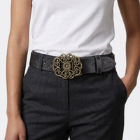 Ceinture Boucle Vintage - Blanc 105cm | Le monde de la ceinture