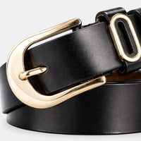 Ceinture Classic Boucle Dorée - Blanc 105cm | Le monde de la ceinture