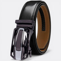 Ceinture Cuir Homme Automatique - Noir 115cm | Le monde de la ceinture