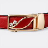 Ceinture Cuir Réversible Femme - Blanc 95cm | Le monde de la ceinture