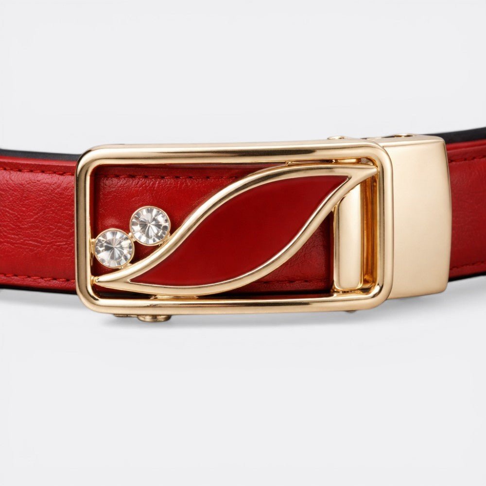 Ceinture Cuir Réversible Femme - Blanc 95cm | Le monde de la ceinture