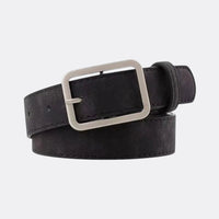 Ceinture Cuir Velour Homme - Noir 105cm | Le monde de la ceinture