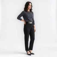 Mannequin femme portant la Ceinture Haute Femme — look luxe — Le Monde de la Ceinture