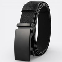 Ceinture Tissu Ajustable - Noir 115cm | Le monde de la ceinture